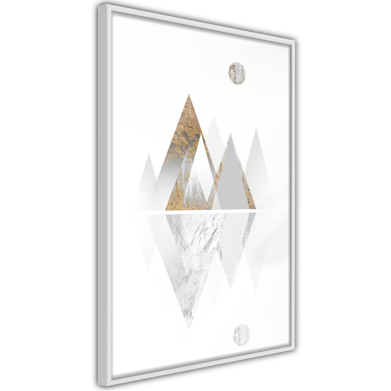 Poster - Sun and Mountains  - wit