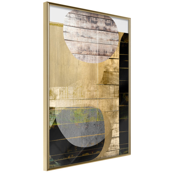 Poster - Sunny Living Room  - goud
