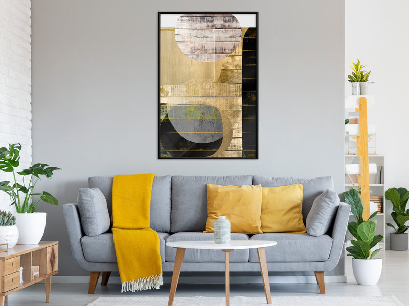 Poster - Sunny Living Room  - zwart