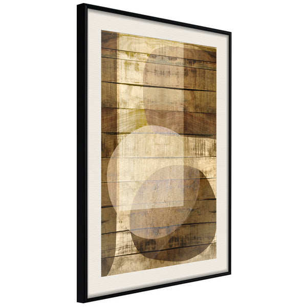 Poster - Illuminated Space  - zwart passepartout
