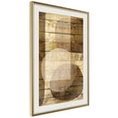Poster - Illuminated Space  - goud passepartout