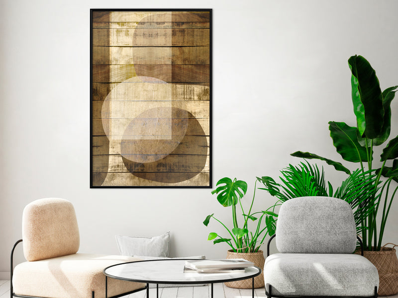 Poster - Illuminated Space  - zwart
