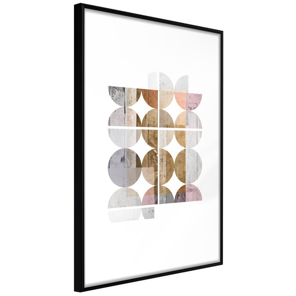 Poster - Connected by Colours  - zwart