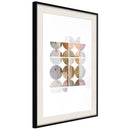 Poster - Connected by Colours  - zwart passepartout