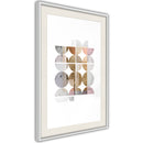 Poster - Connected by Colours  - wit passepartout