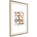 Poster - Connected by Colours  - goud passepartout