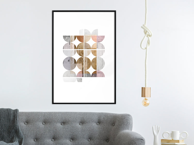 Poster - Connected by Colours  - zwart