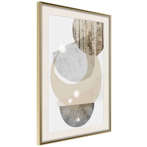 Poster - Bowls Collection  - goud passepartout