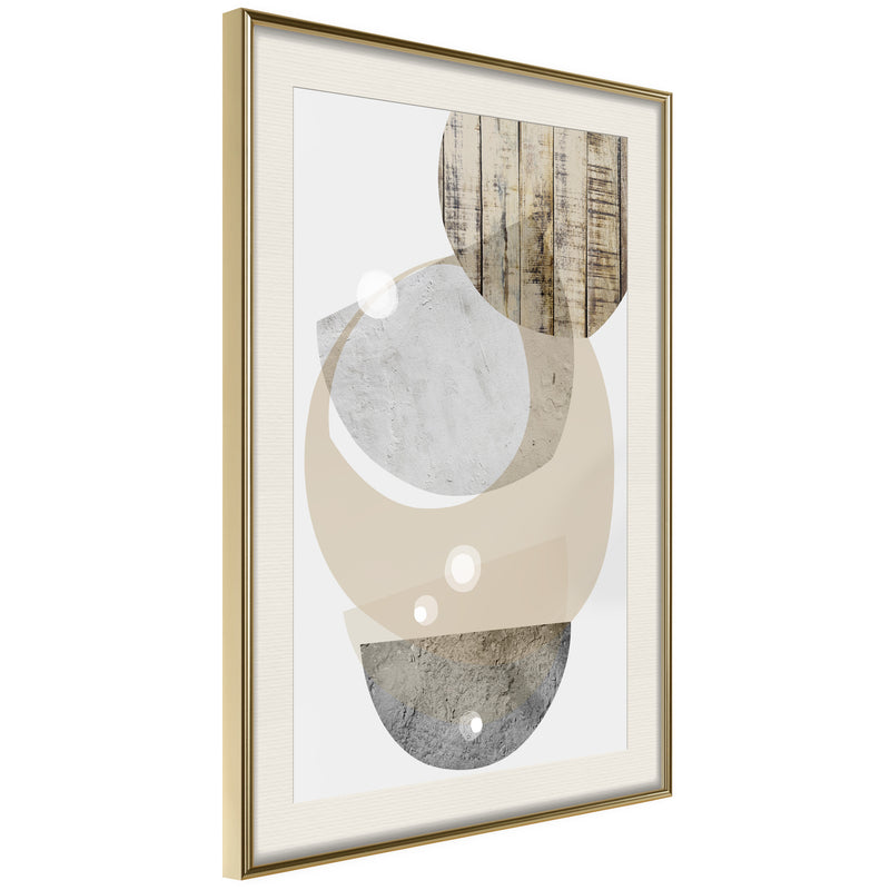 Poster - Bowls Collection  - goud passepartout