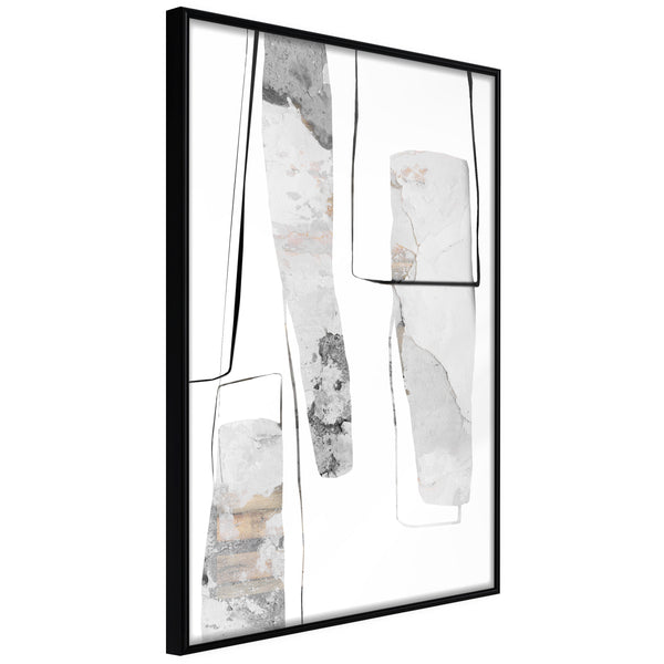 Poster - Stalagmite and Stalactites  - zwart