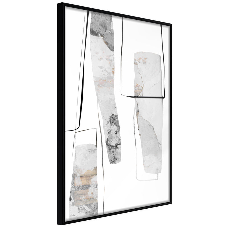 Poster - Stalagmite and Stalactites  - zwart