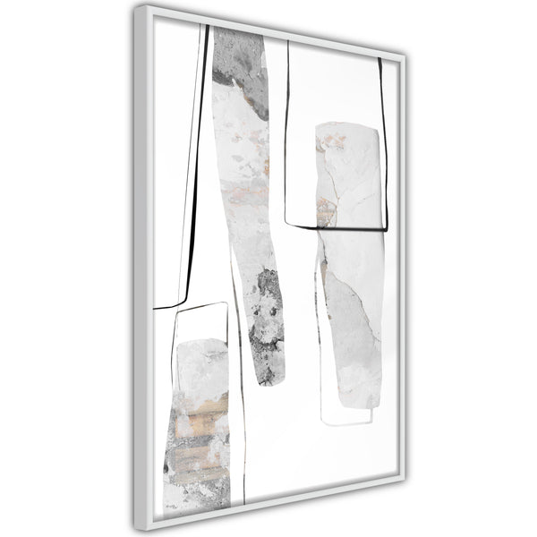 Poster - Stalagmite and Stalactites  - wit