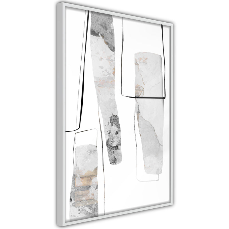 Poster - Stalagmite and Stalactites  - wit