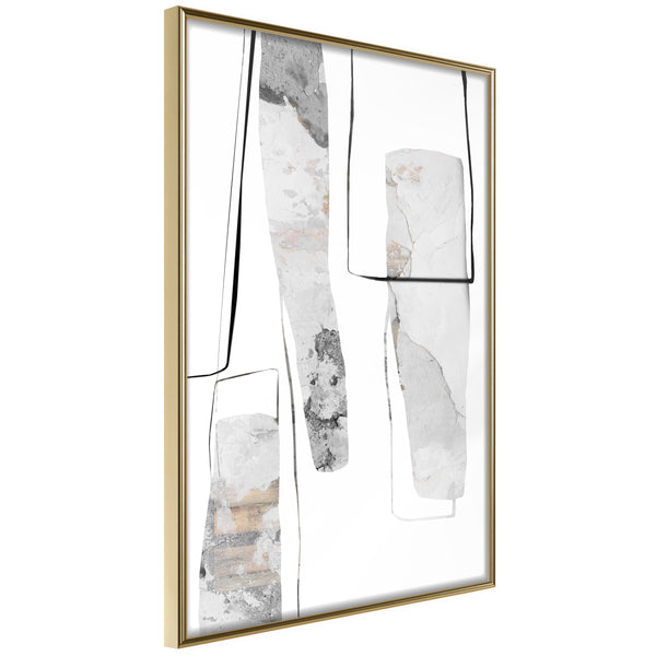 Poster - Stalagmite and Stalactites  - goud