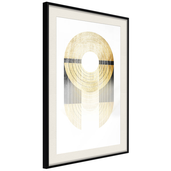 Poster - Retro Records  - zwart passepartout