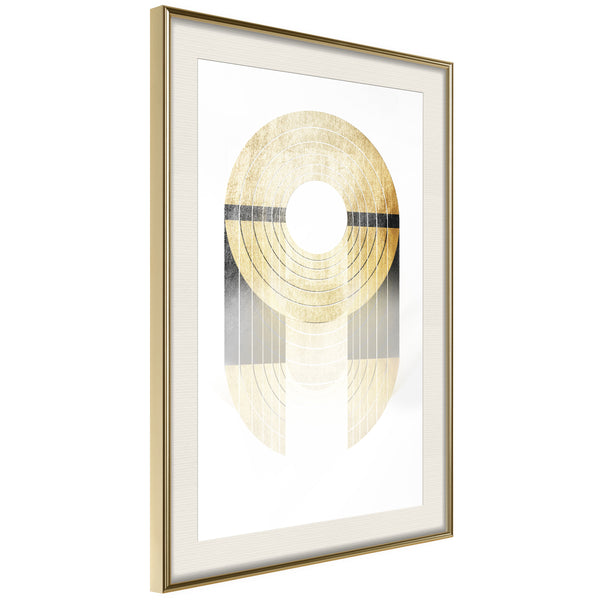 Poster - Retro Records  - goud passepartout