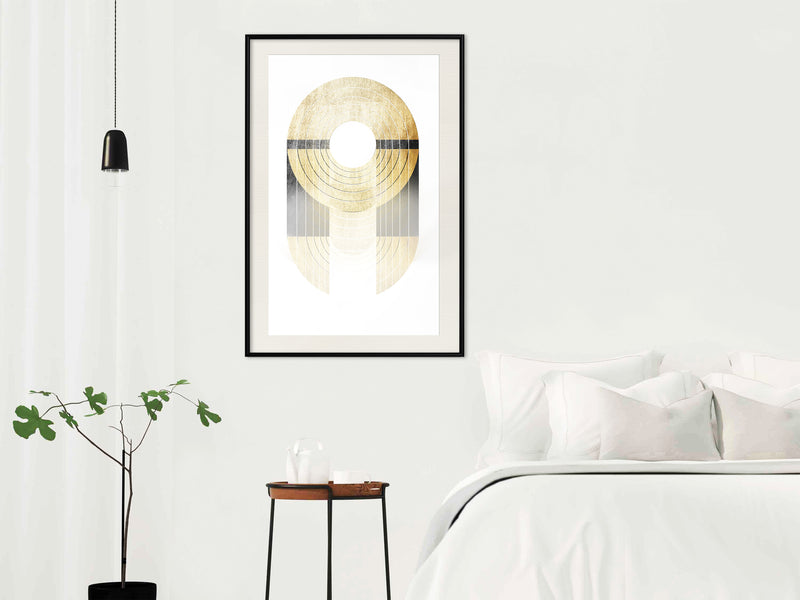 Poster - Retro Records  - zwart passepartout