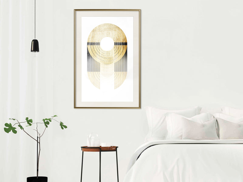 Poster - Retro Records  - goud passepartout