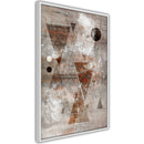 Poster - Brick-Built Triangles  - wit
