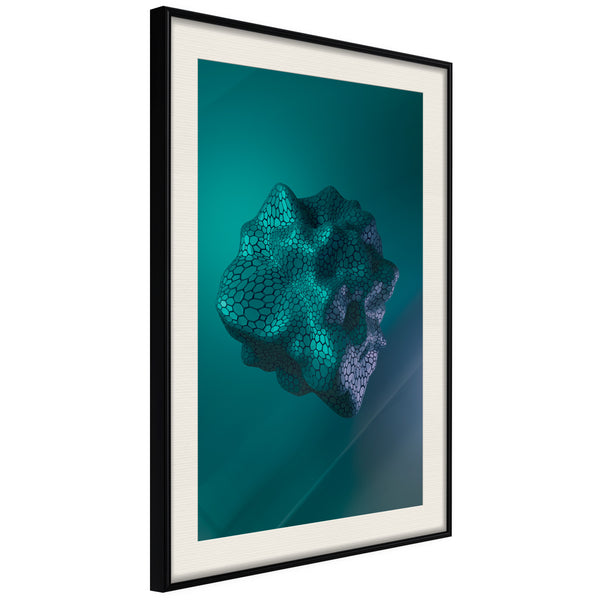 Poster - Sea Fossil  - zwart passepartout
