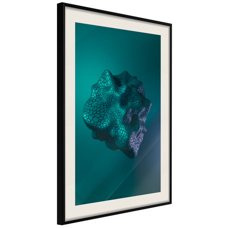 Poster - Sea Fossil  - zwart passepartout