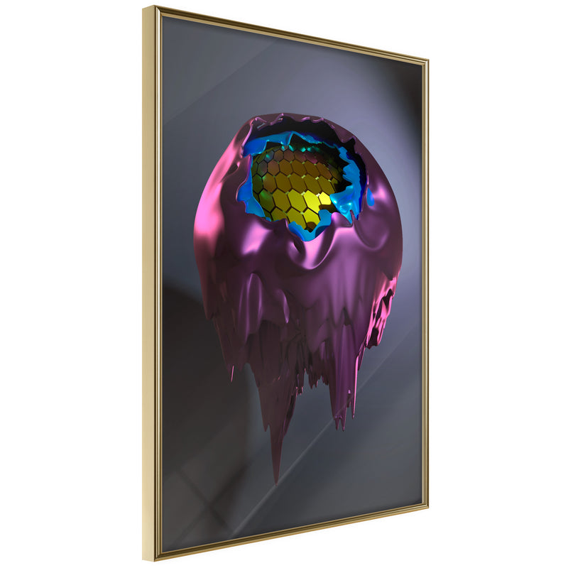 Poster - Throng of Thoughts  - goud