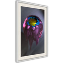 Poster - Throng of Thoughts  - wit passepartout