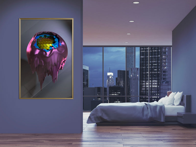 Poster - Throng of Thoughts  - goud
