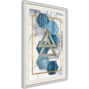Poster - Marble Composition I  - wit passepartout