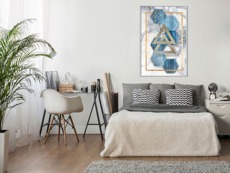 Poster - Marble Composition I  - wit