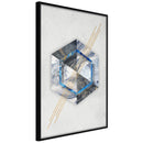 Poster - Marble Composition II  - zwart
