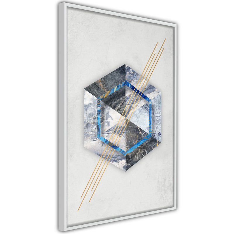 Poster - Marble Composition II  - wit