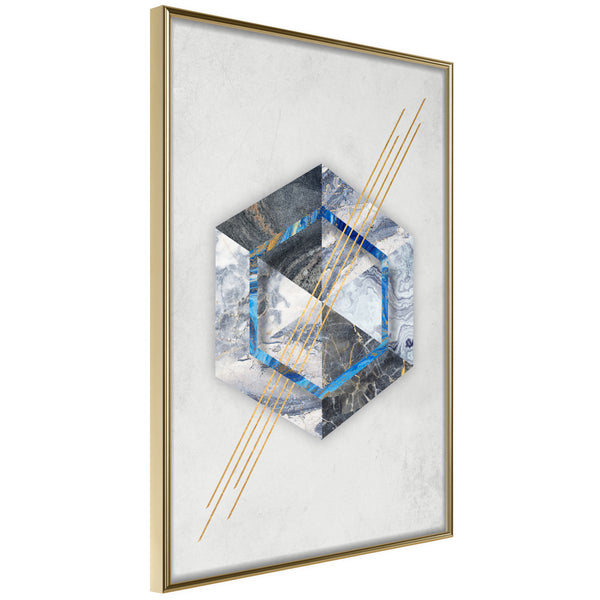 Poster - Marble Composition II  - goud