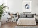 Poster - Marble Composition II  - zwart passepartout