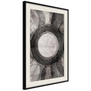 Poster - Circles  - zwart passepartout
