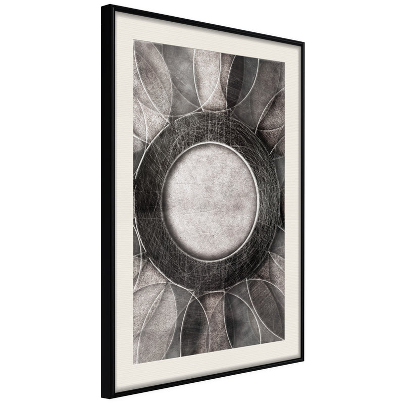Poster - Circles  - zwart passepartout