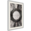 Poster - Circles  - wit passepartout