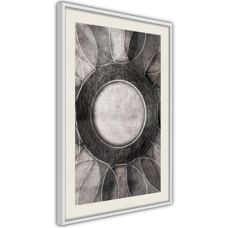 Poster - Circles  - wit passepartout
