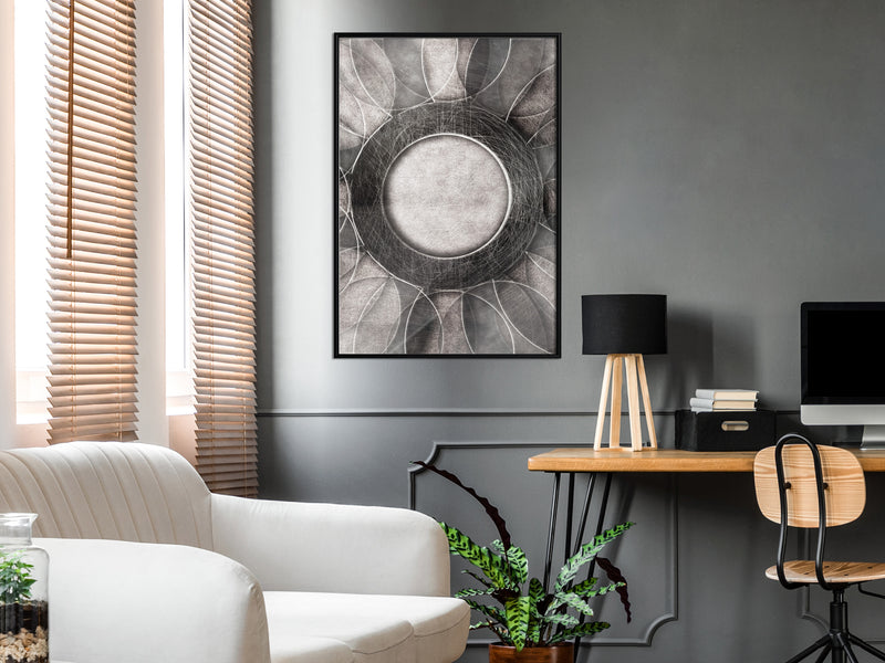 Poster - Circles  - zwart
