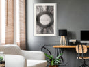 Poster - Circles  - wit passepartout