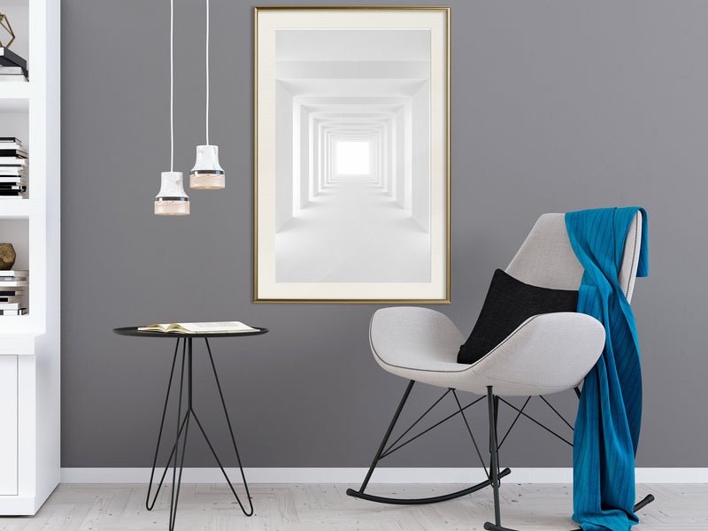 Poster - Towards the Light  - goud passepartout