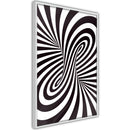 Poster - Black and White Swirl  - wit