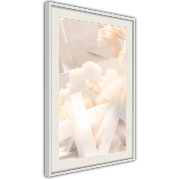 Poster - Cloud Nine  - wit passepartout