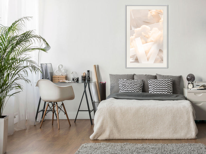 Poster - Cloud Nine  - wit passepartout