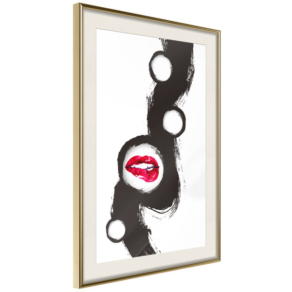 Poster - Passion  - goud passepartout