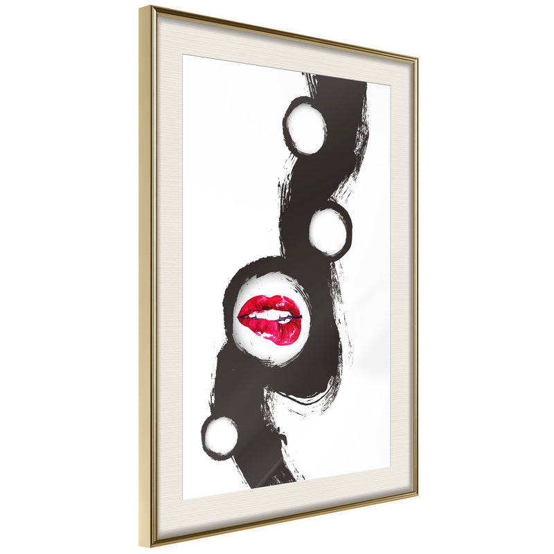 Poster - Passion  - goud passepartout