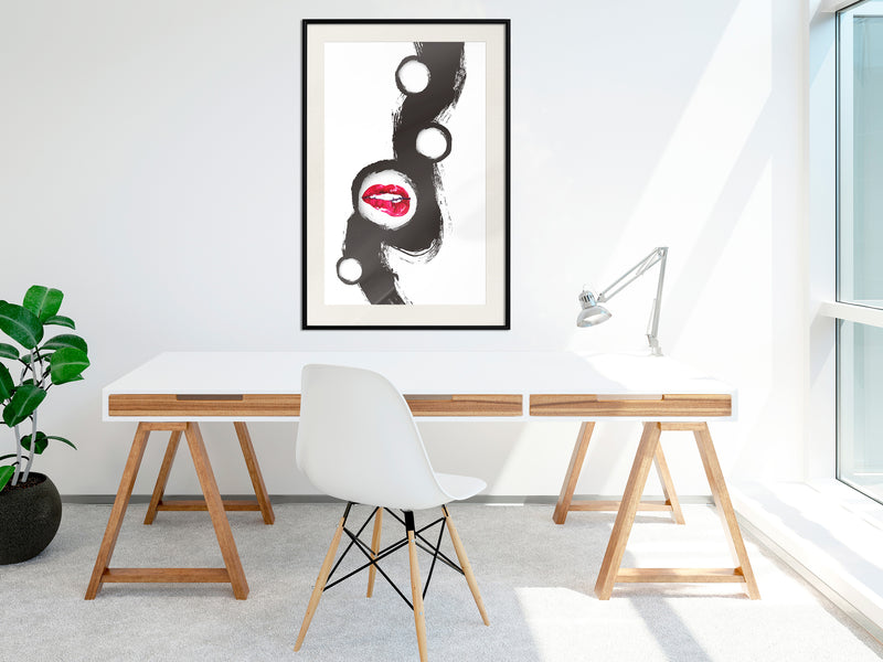 Poster - Passion  - zwart passepartout