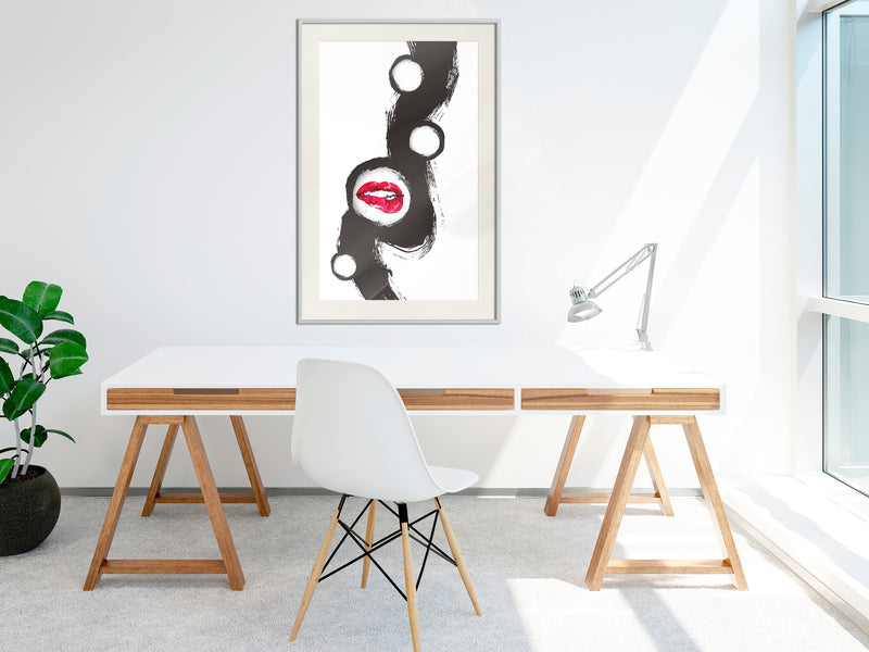 Poster - Passion  - wit passepartout