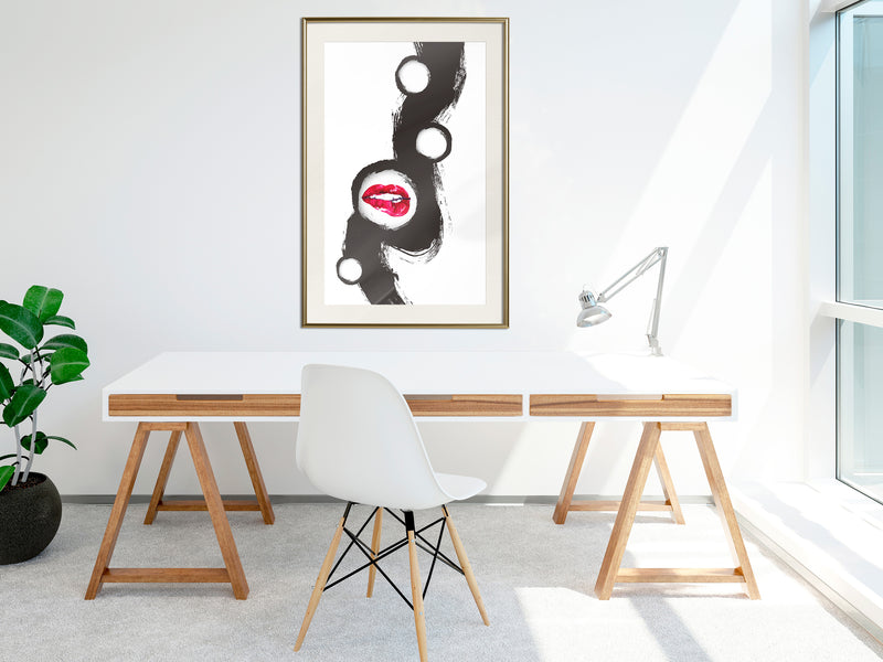 Poster - Passion  - goud passepartout