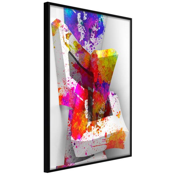 Poster - Colours and Shapes  - zwart